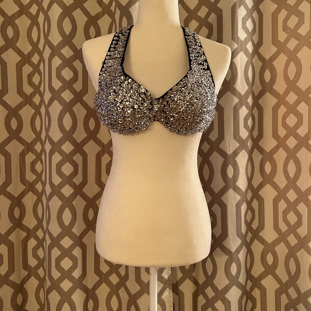 Sequin bra